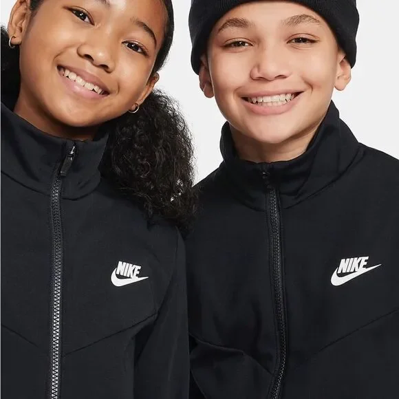 Nike Sportswear Big Kids' 2Pc Tracksuit black hoodie size M NWT in‎ packaging - Picture 3 of 9